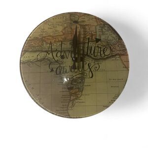 Adventure Awaits Wall Clock New Sealed Fun Travel Home Decor Room Decoration